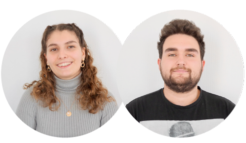 Amélie PAGOT et Mehdi MEDJAD, étudiants de la licence professionnelle.